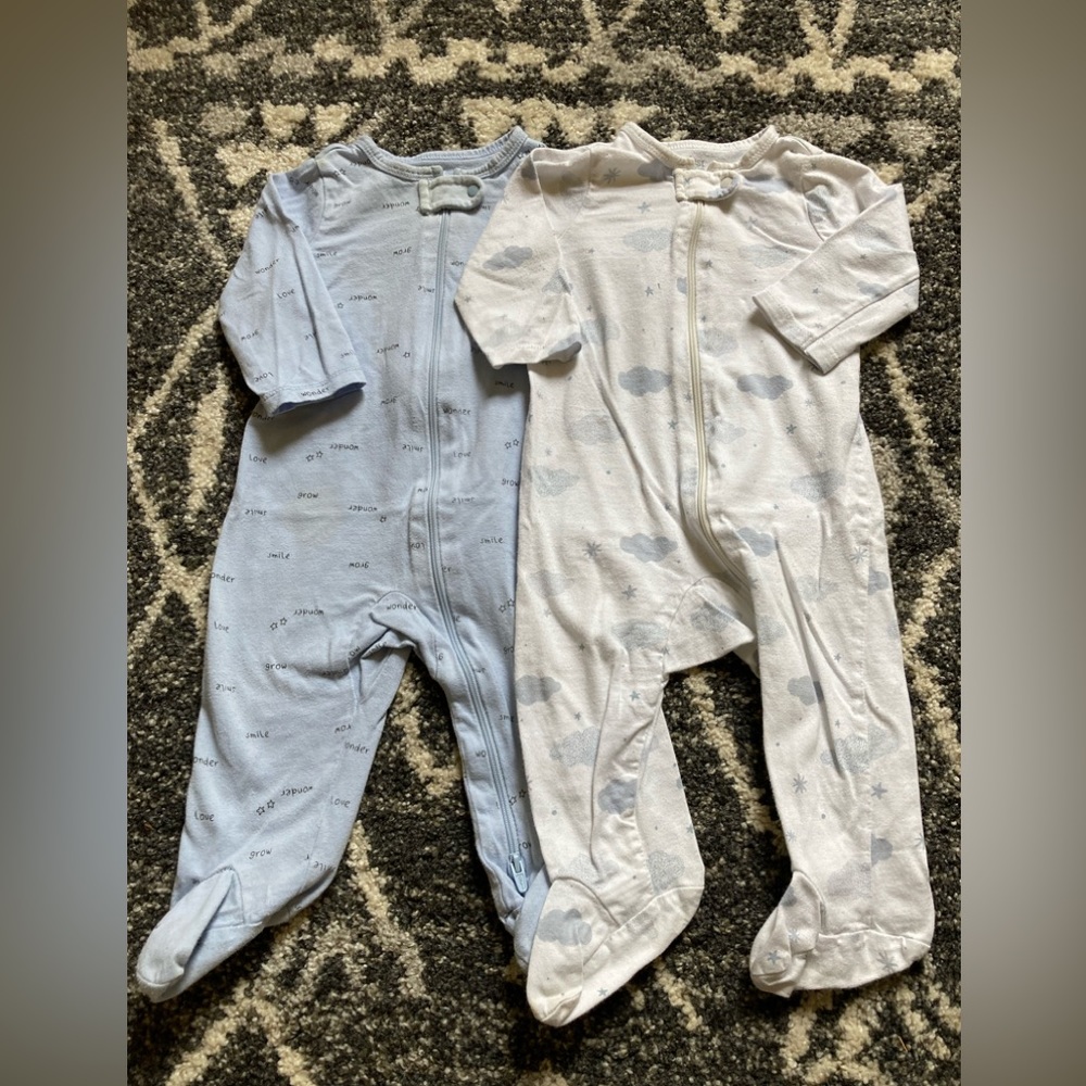 Target Carter’s zippered footed pajamas